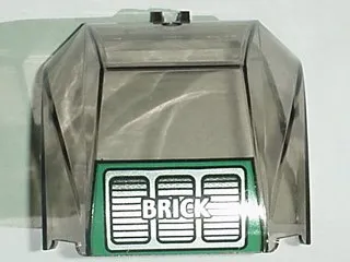 Windscreen 4 x 6 x 4 Canopy with Hinge with 'BRICK' Text and Grille Pattern