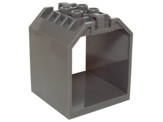 Container, Box Open Ended 4 x 4 x 4 with 1 Locking Hinge Finger on Each End