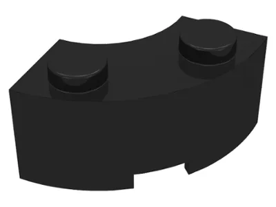 Brick, Round Corner 2 x 2 Macaroni with Stud Notch