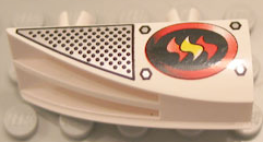 Vehicle, Fairing 1 x 4 Side Flaring Intake with 2 Pins with Firefighter Pattern Left