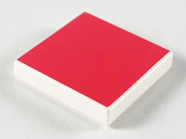 Tile 2 x 2 with Dark Pink Square Pattern