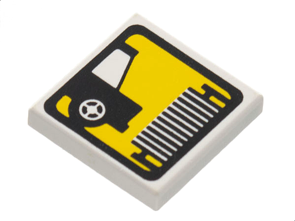 Tile 2 x 2 with Car Wash Brush Pattern