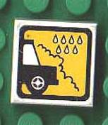 Tile 2 x 2 with Car Wash Water Drops Pattern