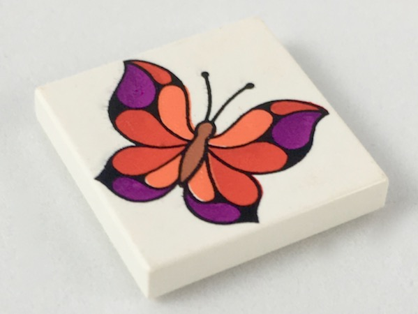 Tile 2 x 2 with Butterfly Pattern