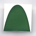 Tile 2 x 2 with Dark Green Half Oval Pattern
