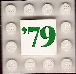 Tile 2 x 2 with Green '79 Pattern
