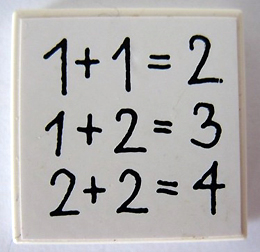 Tile 2 x 2 with Equations Pattern (Sticker) - Set 5235-2