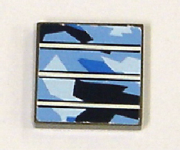 Tile 2 x 2 with Solar Panel Pattern (Sticker) - Set 7469