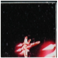 Tile 2 x 2 with Star Wars Mosaic Falcon and X-wing Pattern  4 - X-wing bottom center