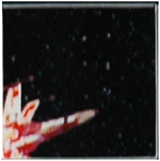 Tile 2 x 2 with Star Wars Mosaic Falcon and X-wing Pattern  5 - X-wing bottom left