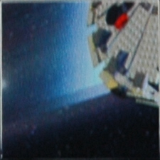 Tile 2 x 2 with Star Wars Mosaic Falcon and X-wing Pattern 19 - Falcon Lower left