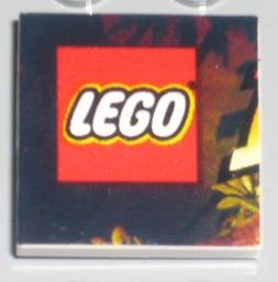 Tile 2 x 2 with Indiana Jones Raiders Pattern  1 - LEGO Logo, Start of 'I'