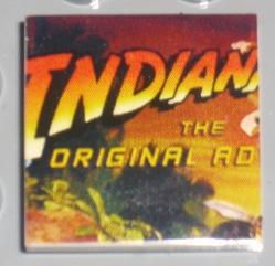 Tile 2 x 2 with Indiana Jones Raiders Pattern  2 - 'INDIANA'