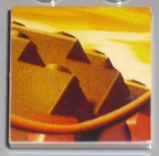 Tile 2 x 2 with Indiana Jones Raiders Pattern  6 - Whip