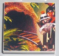 Tile 2 x 2 with Indiana Jones Raiders Pattern  9 - Rails