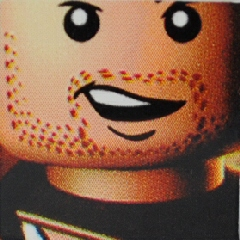 Tile 2 x 2 with Indiana Jones Raiders Pattern 19 - Indiana's Face