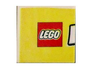 Tile 2 x 2 with LEGO World Pattern Medium Left