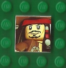 Tile 2 x 2 with Pirates of the Caribbean Pattern 10