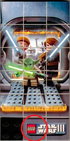 Tile 2 x 2 with Star Wars Pattern 16