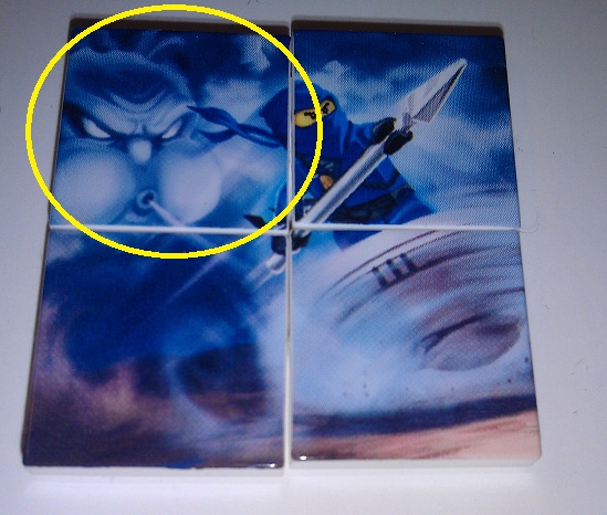 Tile 2 x 2 with Ninjago (Jay) Pattern 1
