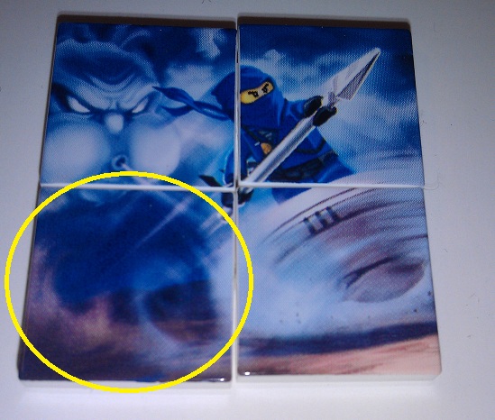 Tile 2 x 2 with Ninjago (Jay) Pattern 3