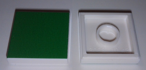 Tile 2 x 2 with Plain Green Pattern