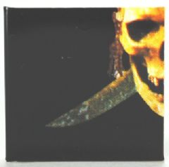 Tile 2 x 2 with Sword Blade Pointing Left and Half Skull Pattern