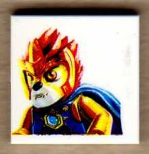 Tile 2 x 2 with Legends Of Chima Laval Pattern