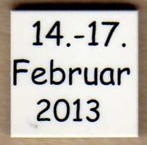Tile 2 x 2 with '14.-17. Februar 2013' Pattern