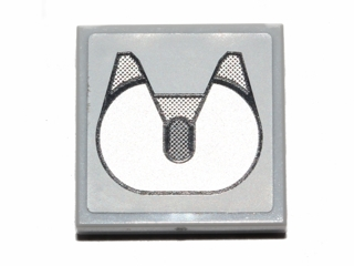 Tile 2 x 2 with Trailer Hitch Pattern (Sticker) - Set 30191