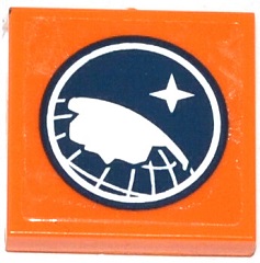 Tile 2 x 2 with Arctic Explorer Logo Pattern (Sticker) - Set 60036