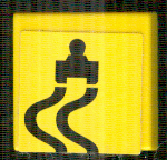 Tile 2 x 2 with Black Race Car Silhouette over 2 Curved Track Lines Pattern (Sticker) - Set 8364