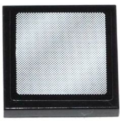 Tile 2 x 2 with Vehicle Mirror Rounded Corners on Black Small Border Background Pattern (Sticker) - Set 42024