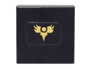 Tile 2 x 2 with Gold Phoenix Stylized Pattern (Sticker) - Set 70146