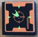 Tile 2 x 2 with Target on Screen Pattern (Sticker) - Set 7690