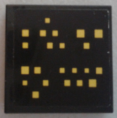 Tile 2 x 2 with Yellow Squares (Windows) Pattern (Sticker) - Set 9515