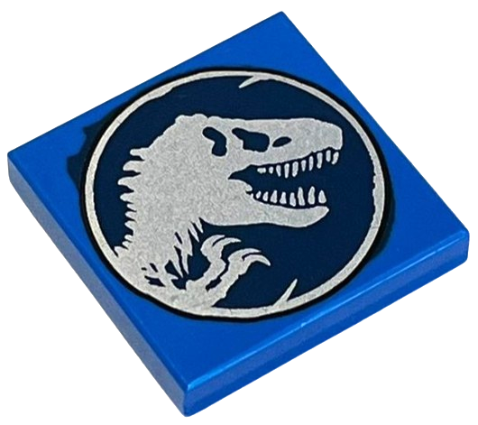 Tile 2 x 2 with Jurassic World Logo Pattern 2