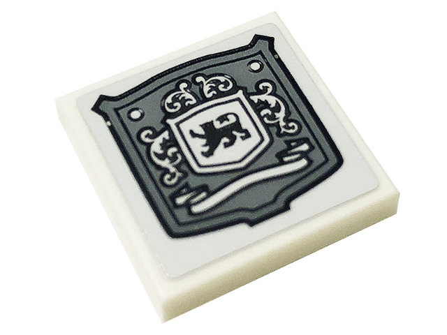 Tile 2 x 2 with Disney Castle Crest Pattern (Sticker) - Set 71040