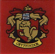 Tile 2 x 2 with HP 'GRYFFINDOR' House Crest Pattern