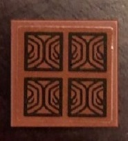 Tile 2 x 2 with Parquet Style Tiles Pattern (Sticker) - Set 71043