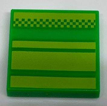 Tile 2 x 2 with Pixelated Pipe Pattern
