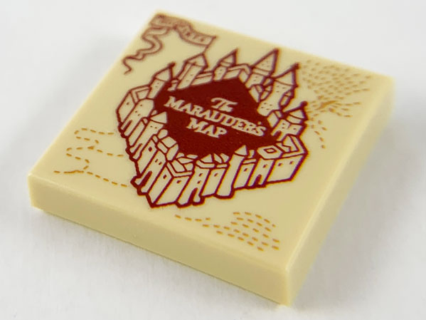 Tile 2 x 2 with Marauder's Map Pattern