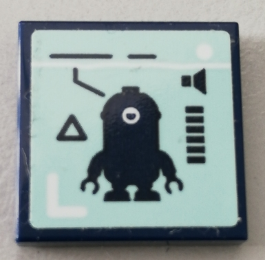 Tile 2 x 2 with Minion Stuart and Volume Meter Pattern (Sticker) - Set 75551