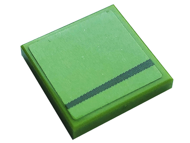 Tile 2 x 2 with Gray Stripe Pattern Model Left Side (Sticker) - Set 76899