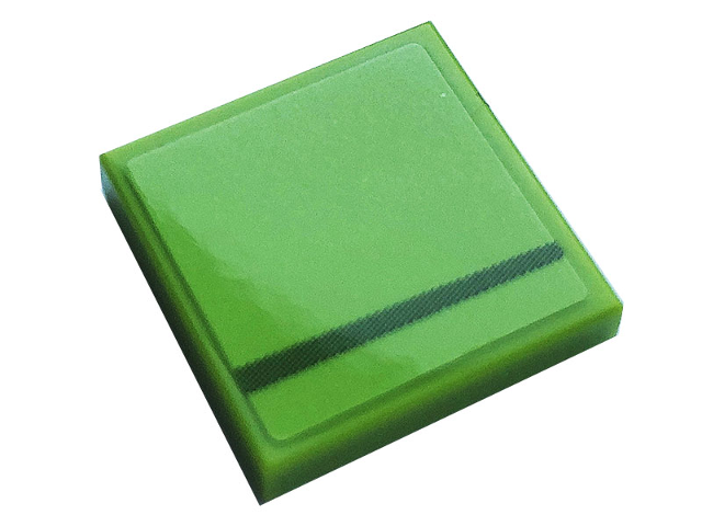 Tile 2 x 2 with Gray Stripe Pattern Model Right Side (Sticker) - Set 76899