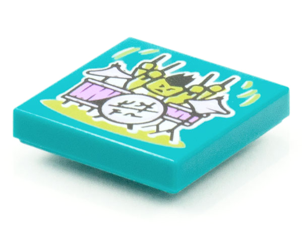 Tile 2 x 2 with BeatBit Album Cover - Four Arm Drummer Pattern