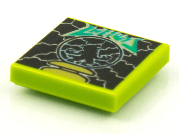 Tile 2 x 2 with BeatBit Album Cover - Werewolf in Plasma Globe Pattern