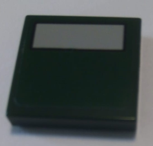 Tile 2 x 2 with Light Bluish Gray Rectangle with Black Border Pattern (Sticker) - Set 75060