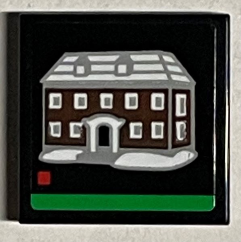 Tile 2 x 2 with LEGO Ideas Set 21330 Home Alone Box Art Pattern (Sticker) - Set 21330