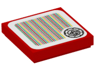 Tile 2 x 2 with Super Mario Scanner Code Grrrol Pattern (Sticker) - Set 71390